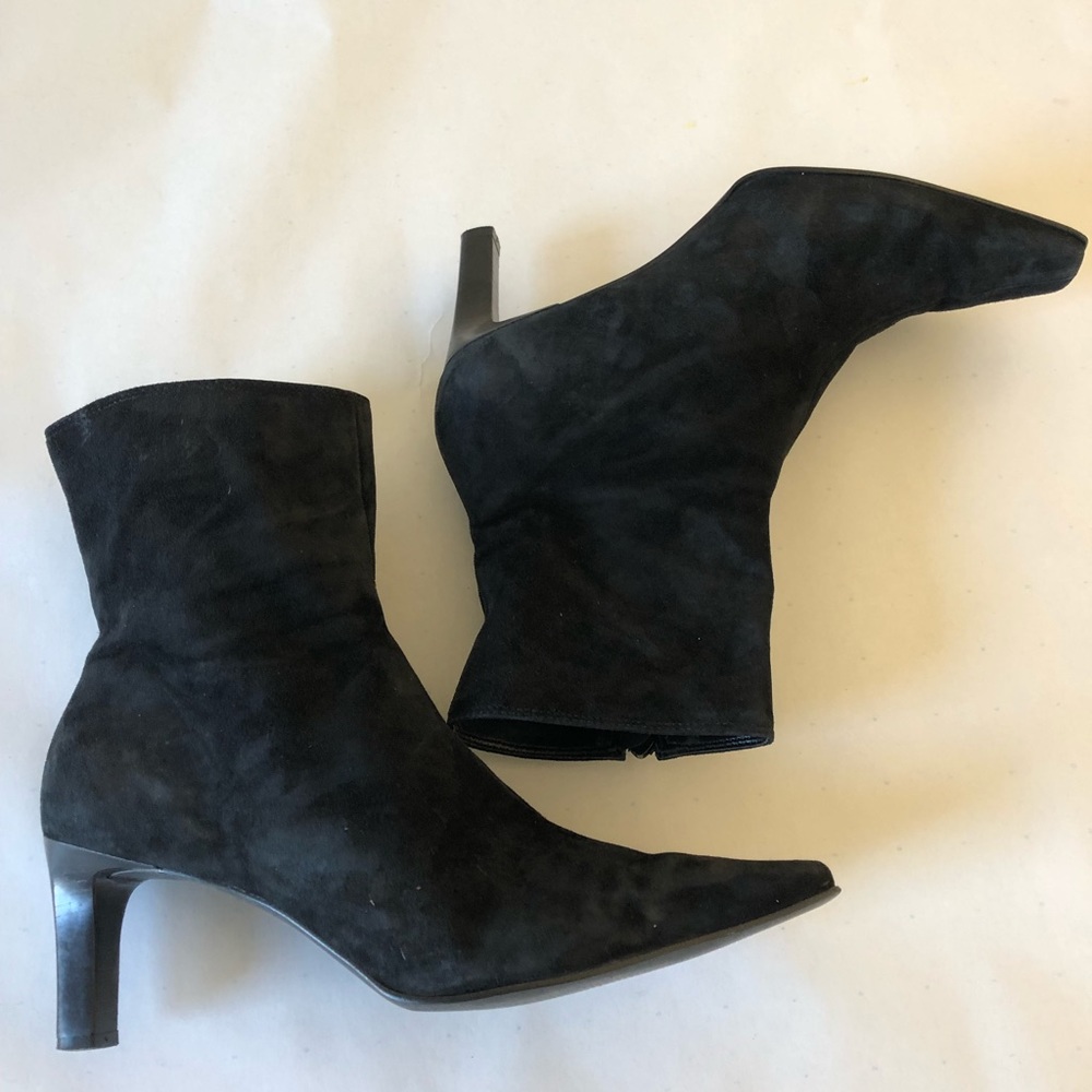 Encanto Black Suede Booties